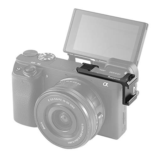 SMALLRIG Left Side Cold Shoe Adapter Relocation Plate for Sony A6000/A6100/A6300/A6400/A6500 â€“ BUC2342