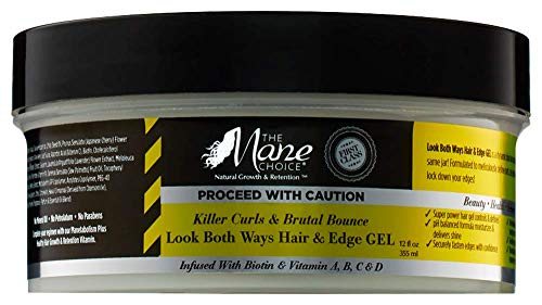THE MANE CHOICE - Proceed With Caution Killer Curls & Brutal Bounce Stop The Damage Pre or Post Poo Mask (12 oz)