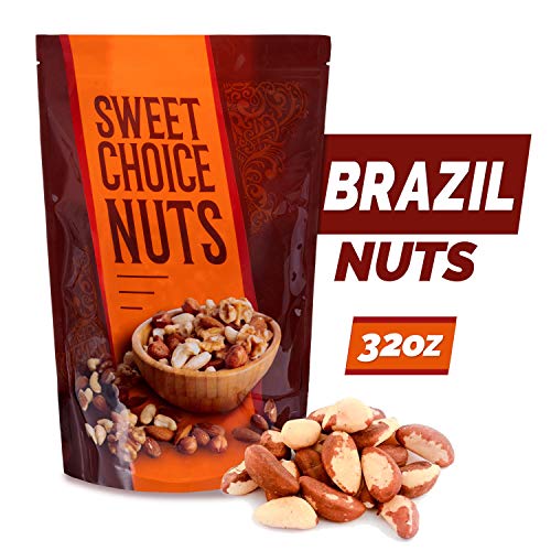 Raw Compare To Organic Brazil Nuts (2 Pounds) – Whole, Unsalted, No Shell Brazilian Nuts – 32 Ounce- Sweet Choice