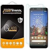 Supershieldz (2 Pack) Designed for Google (Pixel 3a) Tempered Glass Screen Protector, 0.33mm, Anti Scratch, Bubble Free