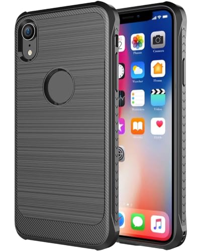 iPhone Case for Apple iPhone XR Case (2018) - Rugged TPU Armor for iPhone XR 6.1-Inch (Black)