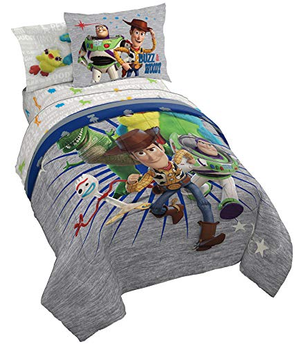 Book Cover Jay Franco Disney Pixar Bed Set, Twin, Toy Story 4