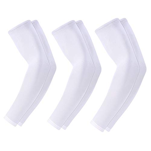 UV Protection Cooling Arm Sleeves for Men Women - UPF 50 Compression Sun Sleeves for Running, Cycling, Fishing, Basketball