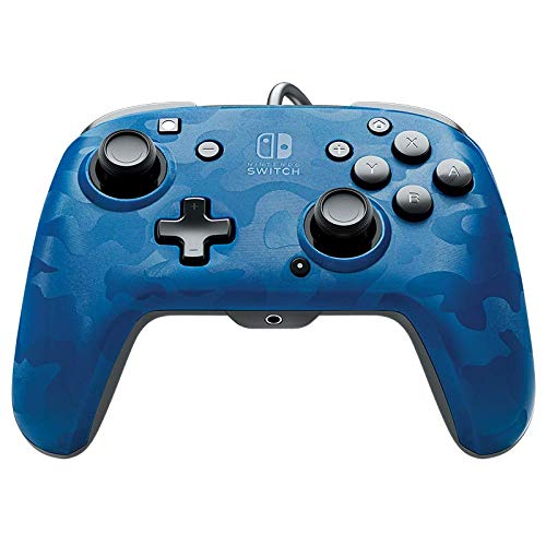 PDP Nintendo Switch Faceoff Deluxe+ Audio Wired Controller - Blue Camo, 500-134-NA-CM02 - Nintendo Switch
