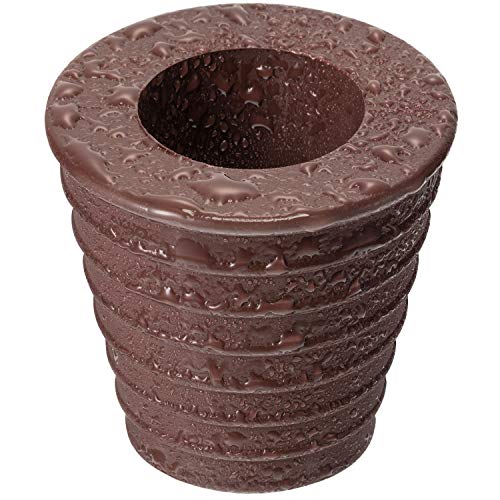 Pelopy 1 Pack Umbrella Cone Wedge for Patio Table Hole Opening or Parasol Base Stand 1.8 to 2.4 Inch, Umbrella Pole Diameter 1 1/2 Inch/ 38 mm (1 Pack, Dark Brown)