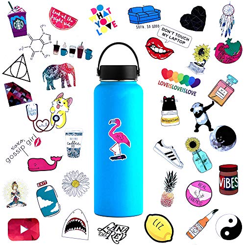 Cute Water Bottle Stickers Waterproof for Teens Girls 45PCS,Trendy Stickers Decals for Hydro Flask,Laptop,Computer,Mackbook,Notebook