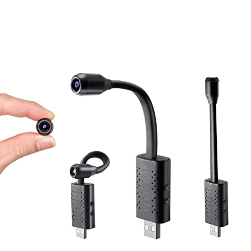 Smallest Spy Camera Hidden Camera, Rettru U11 Portable Nanny Camera Video Recorder Mini DV Camcorder with USB Plug,Motion Detection for Indoor Outdoor Surveillance Inside Spying No WiFi Needed
