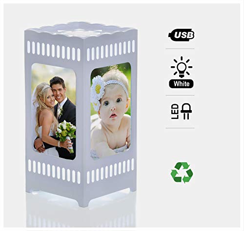 Gift&love Decorative Picture Frame Night-Lamp, Great Unique Present for Birthday, Wedding, Anniversary, Graduation, Housewarming, Baby Shower Gift, Family Photos, Children's Room, Living Room, Office