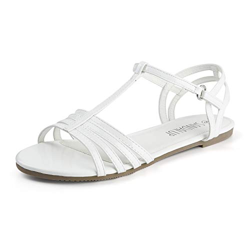 SANDALUP Open Toe Flat Sandals for Women