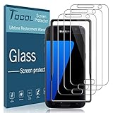 TOCOL 3 Pack for Samsung Galaxy S7 - Screen Protector Tempered Glass HD Clarity Touch Accurate 9H Hardness Easy Installation Tray