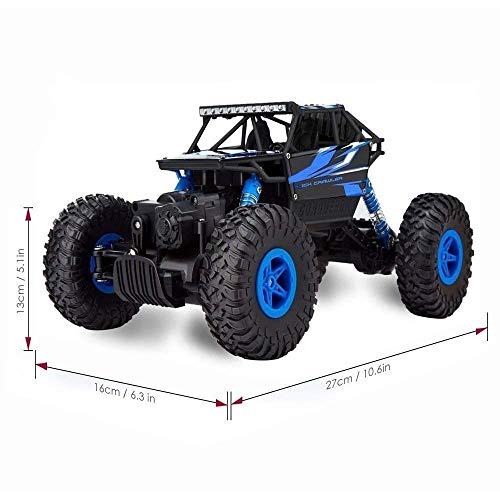 Ajudiya Enterprise HB 1:18 2.4Ghz Rock Car Remote Car, 4WD, Blue