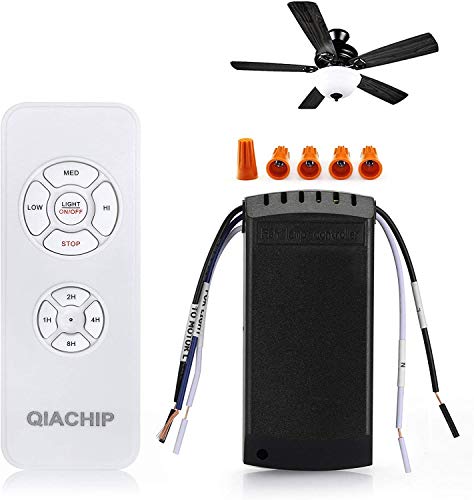 QIACHIP Universal Ceiling Fan and Light Remote Control Kit