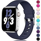 Laffav Compatible with Apple Watch Band 40mm 38mm iWatch Series 4 3 2 1 for Women Men, Midnight Blue, M/L