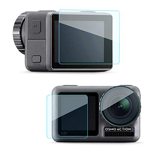 Tempered Glass Screen Protector for Osmo Action,6 Pack Anti-Scratch Bubble Free Screen Protector Film Set for DJI Osmo Action Camera Accesorries