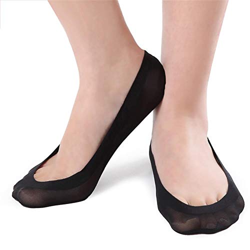 Likimar 3 Pairs No Show Socks Women Low Cut Boat Liner Sock for Flats Womens Thin Non Slip Invisible Footies Socks Nylon
