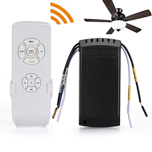 QIACHIP Ceiling Fan Remote Control Kit,WI-FI Smart Universal Ceiling Fan with Amazon Alexa