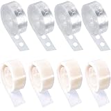 Tatuo Balloon Arch Garland Decorating Strip Kit 4 Rolls 16 Feet Balloon Tape Strips with 4 Rolls Balloon Glue Point Dots Stickers (Set 2 8 Rolls