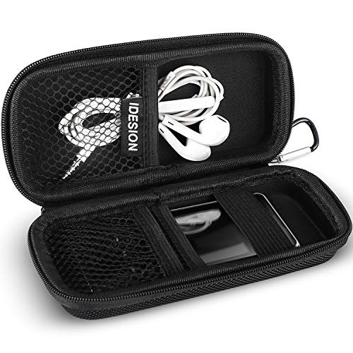 MP3 Player Case KINGTOP Durable Hard Shell Travel Carrying Case for MP3 MP4 Players,iPod Nano,iPod Shuffle,USB Cable,Earphones,Memory Cards,U Disk,Keys (L) (5.51x2.28x1.49inch)