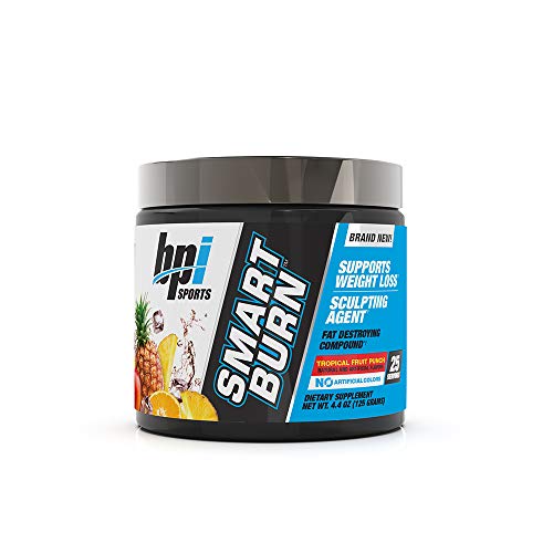 BPI Sports Smart burn â€“ Weight Loss, Burn Fat, Energy â€“ Carnitine, Cla, Green Tea, Caffeine, Theobromine, Dynamine â€“ for Men & Women â€“ No Artificial Colors â€“ Fruit Punch â€“ 25 Servings â€“ 4.4 oz