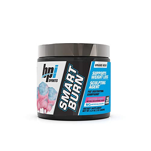 BPI Sports Smart Burn â€“ Weight Loss, Burn Fat, Energy â€“ Carnitine, Cla, Green Tea, Caffeine, Theobromine, Dynamine â€“ for Men & Women â€“ No Artificial Colors â€“ Cotton Candy â€“ 25 Servings â€“ 4oz