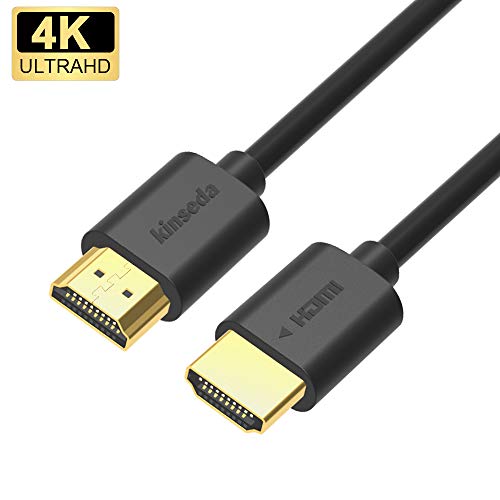 4K HDMI Cable 3ft HDMI 2.0 Cable Support 1080p 3D 2160P 4K UHD HDR Ethernet and Audio Return（ARC） - 1Pack