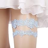 Advoult Lace Garter Set Wedding Garter Belt Flower Floral Design Garter For Bride