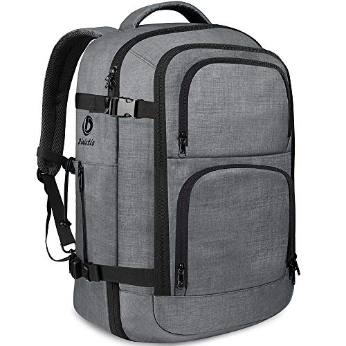 Dinictis 40L Flight Approved Travel Backpack, Waterproof Business Carry on Backpack fit 15.6 Inch Laptop, Durable Weekender Bag for Men and Women (Dark Grey)
