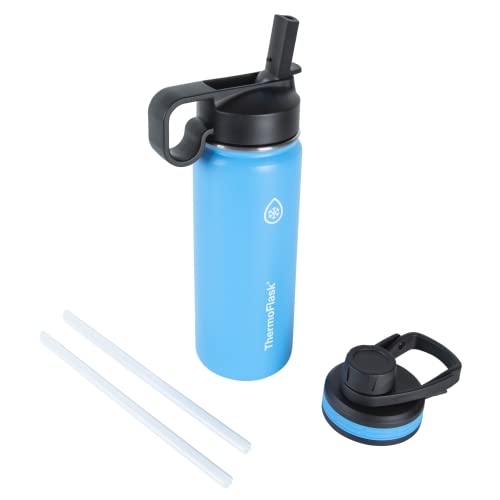 Thermoflask Double Stainless Steel Insulated Water Bottle, 18 oz, Capri