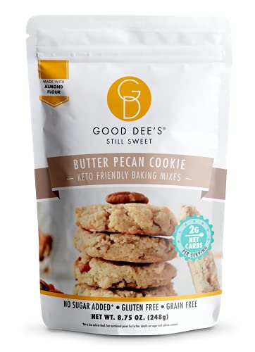 Good Dee's Butter Pecan Cookie Mix - Low Carb, Keto Friendly, Gluten Free, and Dairy Free