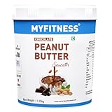 MYFITNESS Peanut Butter Chocolate Flavour, Smooth 1.25kg | 22g Protein | Tasty & Healthy Nut Butter Spread | Vegan | Cholesterol Free & Gluten Free | Zero Trans Fat | Creamy Peanut Butter