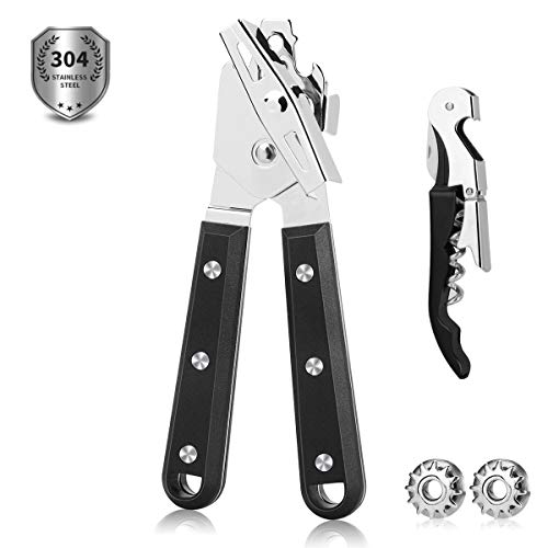 AnBnCn Professional Can Opener Manual Smooth Edge Food-safe