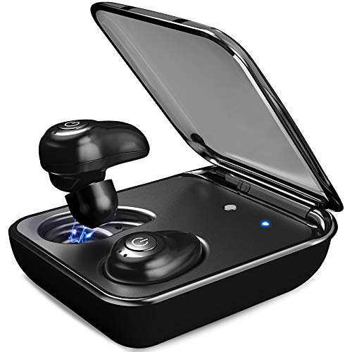 Wireless Earbuds for Android iPhone Bluetooth 5.0 Earbuds with Mic 72 Hours Cycle Playtime Auto Pairing 3D Stereo Sound Cordless Wireless Headset Earphones Black â€¦