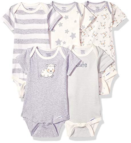 Book Cover 5-pack or 15 Multi Size Organic Short Sleeve Onesies Bodysuits