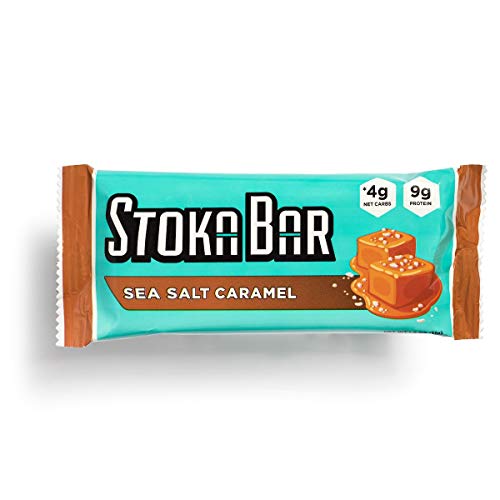 Stoka Bars- Peanut Chocolate Chip | All Natural- Low Carb Energy Bar | 3g Net Carbs | 8g Protein | Low Carb| High Protein| Keto Friendly | Packaging May Vary | 8 Bars