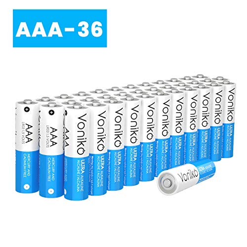 VONIKO - Premium Grade AAA Batteries - 36 Pack - Alkaline Triple A Battery - Ultra Long-Lasting, Leakproof 1.5v Batteries - 10 Year Shelf Life
