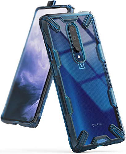 Ringke Fusion-X Designed for OnePlus 7 Pro Case Impact Resistant Protection Cover for OnePlus 7 Pro 5G (6.7") - Space Blue