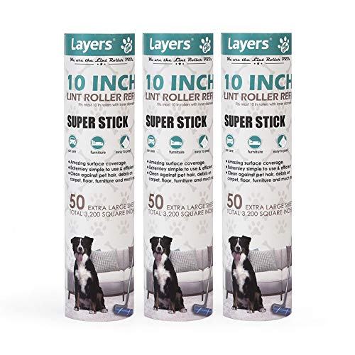 Large Lint Roller Refill, Suitable for Most Large Rollers, mega Rollers, 10in Wide Rollers in The Market