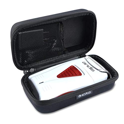HESPLUS Hard Case for Andis 17150 Pro Foil Lithium Titanium Foil Shaver and Charger Adapter