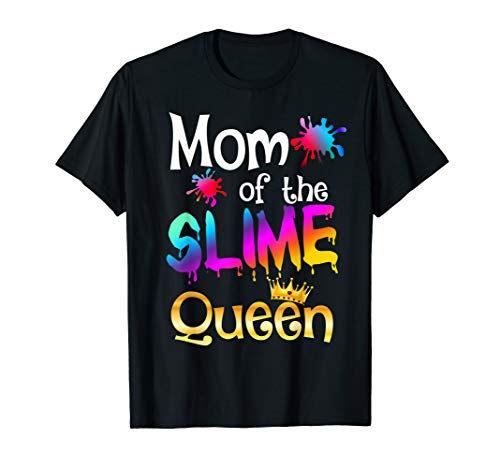 Book Cover Birthday Matching Party Mom of the Slime Queen T-Shirt
