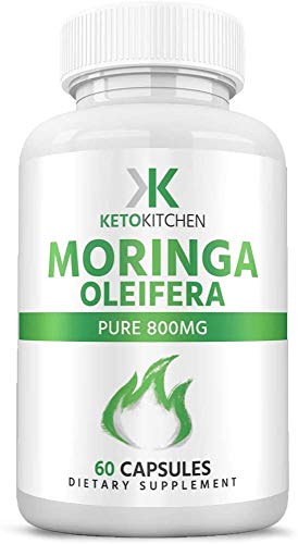 Organic Moringa Capsules | Complete Green Superfood Supplement | Energy, Metabolism & Immune Booster | Packed with Antioxidants and Nutrients | Vegan Supplement for Mood & Energy