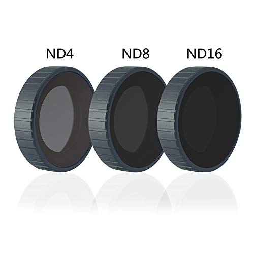 Mcoplus-Osmo Action Filters-3 Packs(ND4,ND8,ND16) for DJI Osmo Action Camera 4K Camera Lens Accessories