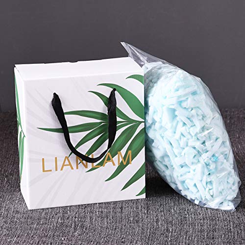 Book Cover LIANLAM - Adjustable Shredded Gel Memory Foam Fill - 3/5 lb Refill Pillow