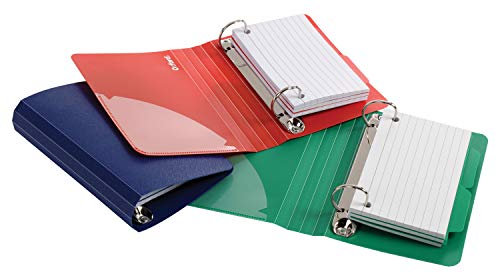 Book Cover Oxford Index Card Binder with Dividers, 3