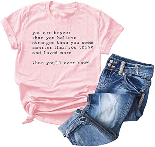 Happy Bee Letters Printed T Shirt Women's Cute Graphic Print Short Sleeve Shirt Top