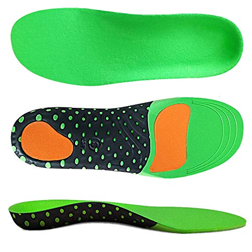 VoMii for Arch Support Insoles, Flat Feet, Plantar Fasciitis Orthotic Inserts with EVA Sports Comfort Best Shock Absorption Breathable Insole for Men and Women, M(Men's 8-10.5/Women 9-11.5)