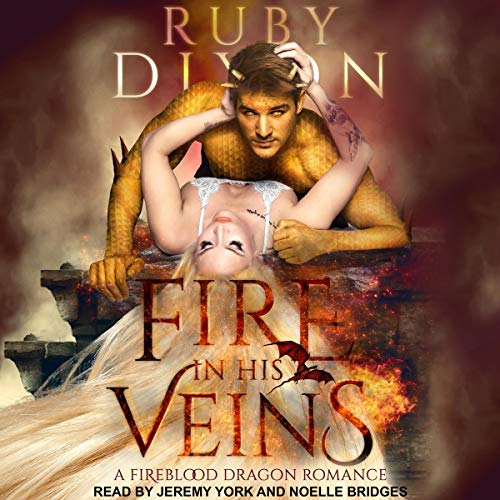 Book Cover Fire in His Veins: Fireblood Dragon Romance Series, Book 6
