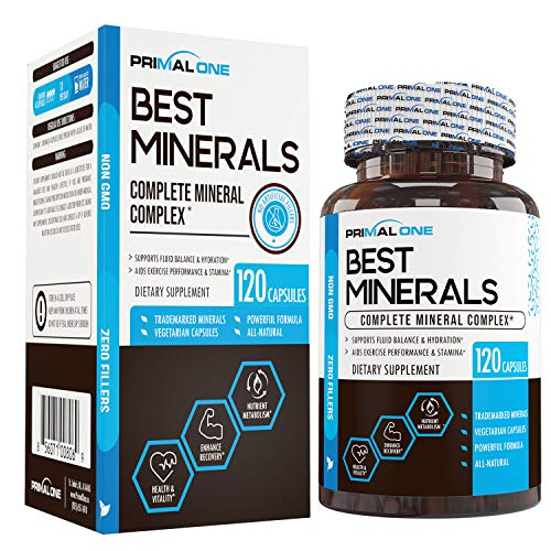 Best Minerals - Complete Multi Mineral Supplement for Men & Women - Boost Performance, Fluid Balance & Hydration w/Trace Minerals, Calcium, Magnesium, Chromax Chromium, More - Keto Friendly 120ct