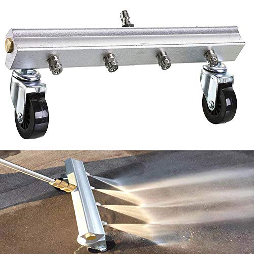 TOPNEW Pressure Washer Water Broom 13" Power Washer Cleaner for Sidewalk, Driveway, Deck, Patio, 4000PSI