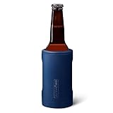 BrüMate Hopsulator Bott'l Insulated Bottle Cooler for Standard 12oz Glass Bottles | Glass Bottle Insulated Stainless Steel Drink Holder for Beer and Soda (Matte Navy)