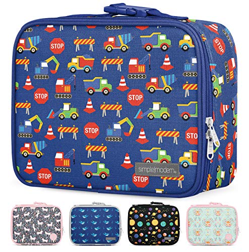 Simple Modern Kids Lunch Bag - Insulated Reusable Meal Container Box for Girls, Boys, Women, Men - Small Hadley, Under Construction